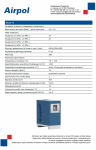 Karta katalogowa AIRPOL T3. z osuszaczem chłodniczym i filtrami